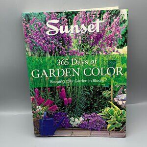 Sunset 365 Days of Garden Color Book with 672 Pages of Flowers and Designs